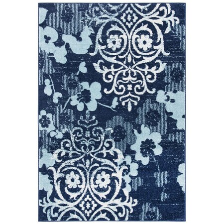 Safavieh Adirondack Power Loomed Rectangle Area Rug Navy & Aqua - 8 x 10 ft. ADR114J-8